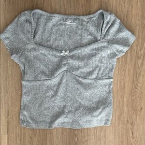 Aeropostale Gray Short Sleeve Top